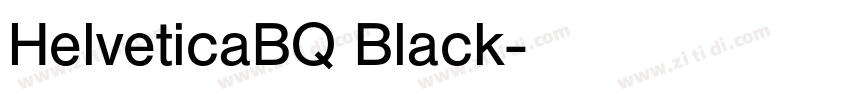 HelveticaBQ Black字体转换